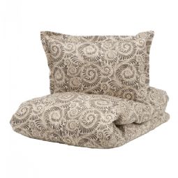 Borås Cotton sengetøj - Bianca Beige - Sengesæt i 100% bomuldssatin - Borås Cotton sengelinned